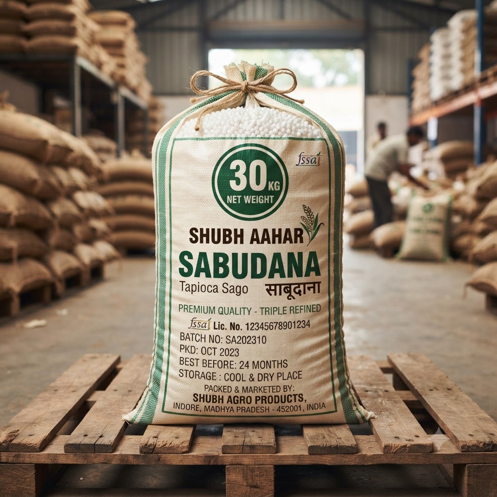SABUDANA BIG PER BAG 30KG