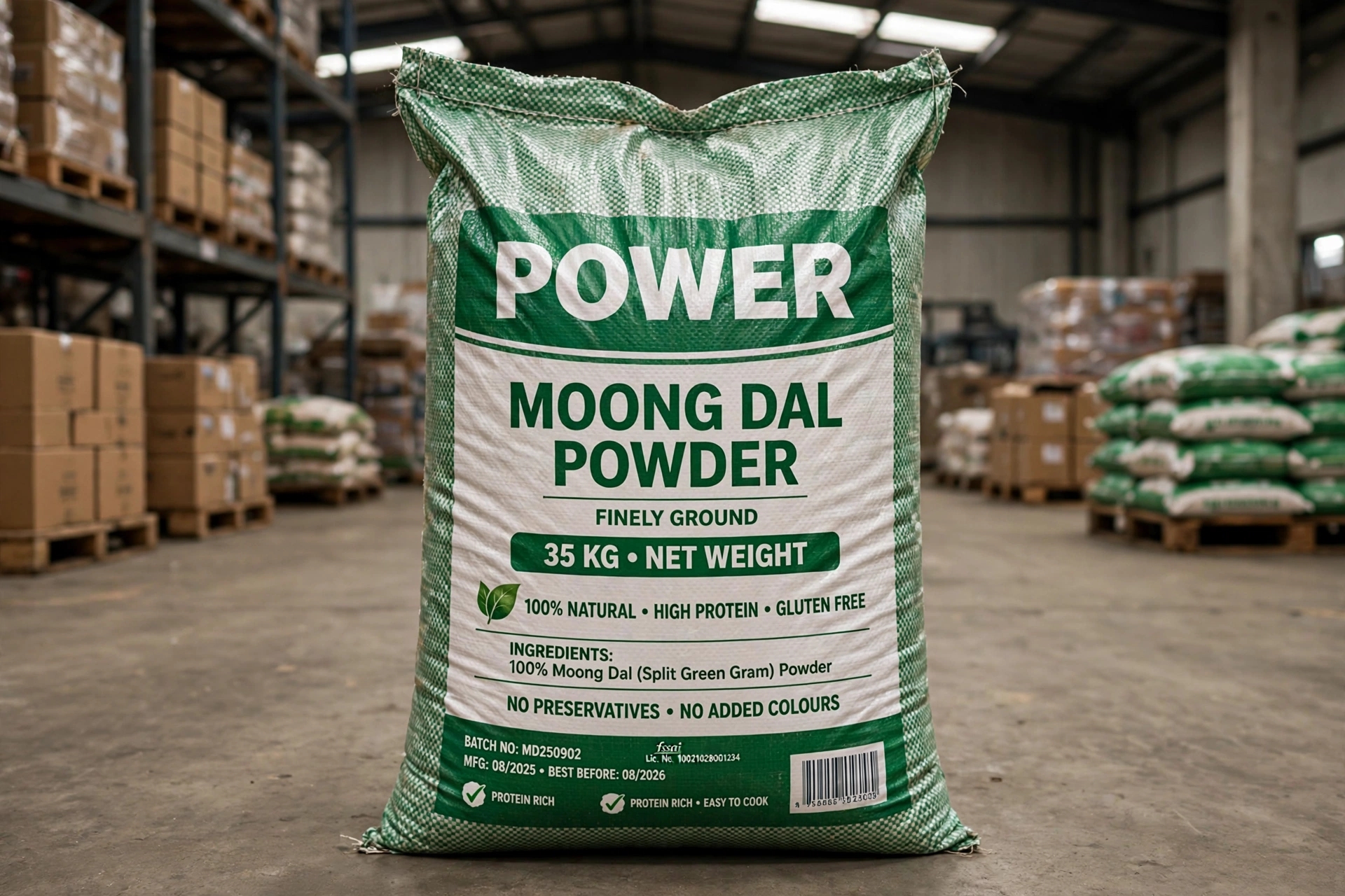 MOONG DAL POWER 30KG BAG