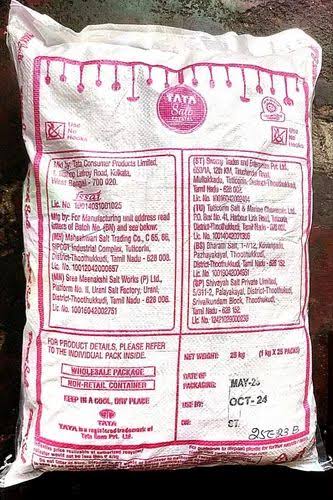 500 GM TATA SALT 25 KG BAG